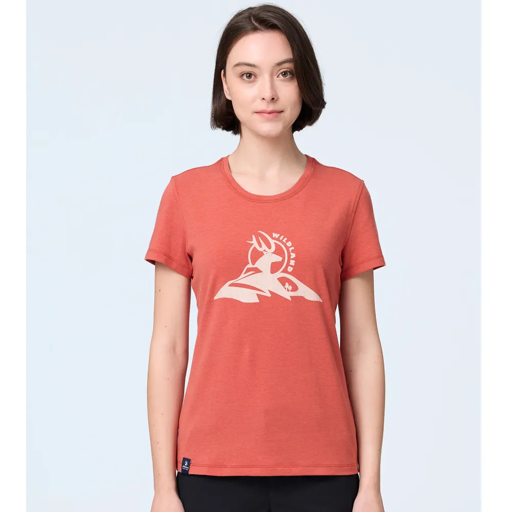 女 Wildland探險熊機能T-直筒 0B21603 排汗T恤/短袖T恤/LOGOT恤/荒野/WILDLAND/新竹 歷史價格詳細信息