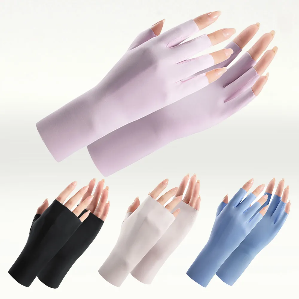 冰絲手套 (男款露二指) 防曬手套 防滑手套 機車防曬手套 涼感手套 機車手套 露指手套 開車手套 觸控手套 透氣手套 歷史價格詳細信息