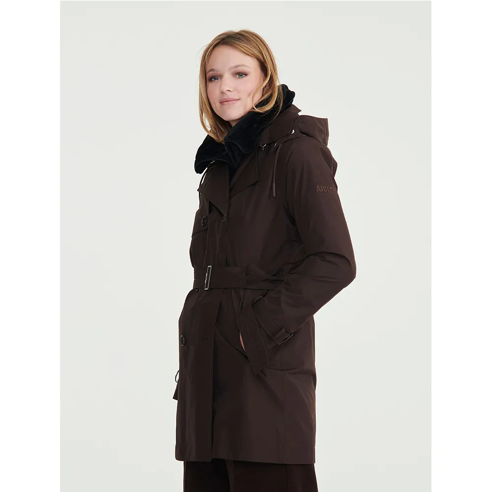【AIGLE】女 GORE-TEX 防水透氣長版外套AG-FAX97A057 深藍(女外套 防水透氣外套 Goretex 女風衣) 歷史價格詳細信息