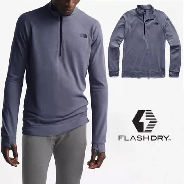 【美國 The North Face】男 FlashDry 閃電快乾抗菌薄長袖排汗衣(吸濕.排汗.透氣)/4UAI-Q4V 藍N 歷史價格詳細信息