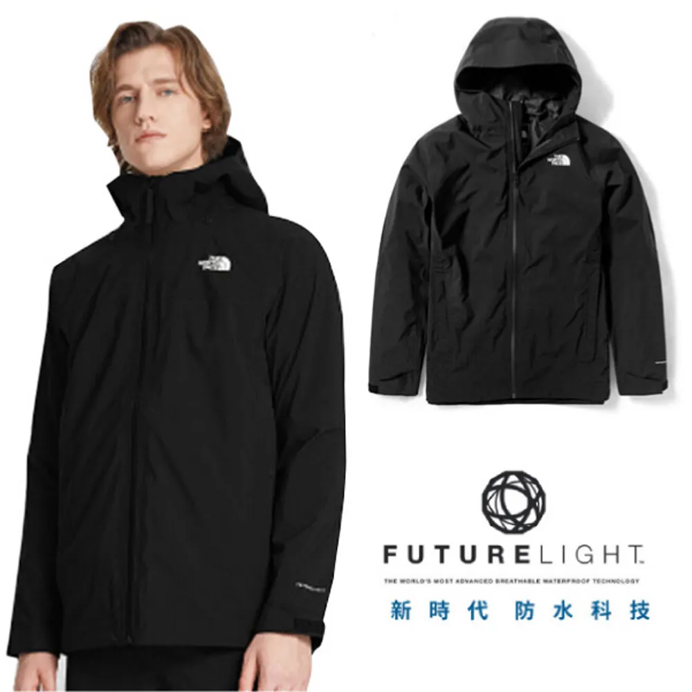 【The North Face】男款 FUTURELIGHT 防水透氣防風可調節連衣外套.風雨衣_4NA2-JK3 黑 V 歷史價格詳細信息
