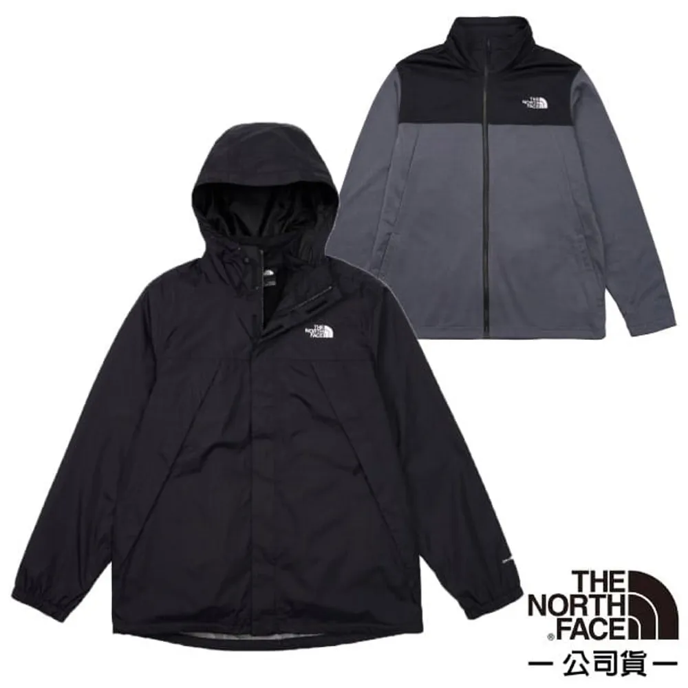 【The North Face】男 防水透氣保暖連帽三合一外套/DryVent防水透氣/7QSZ-OBH 藍色 歷史價格詳細信息