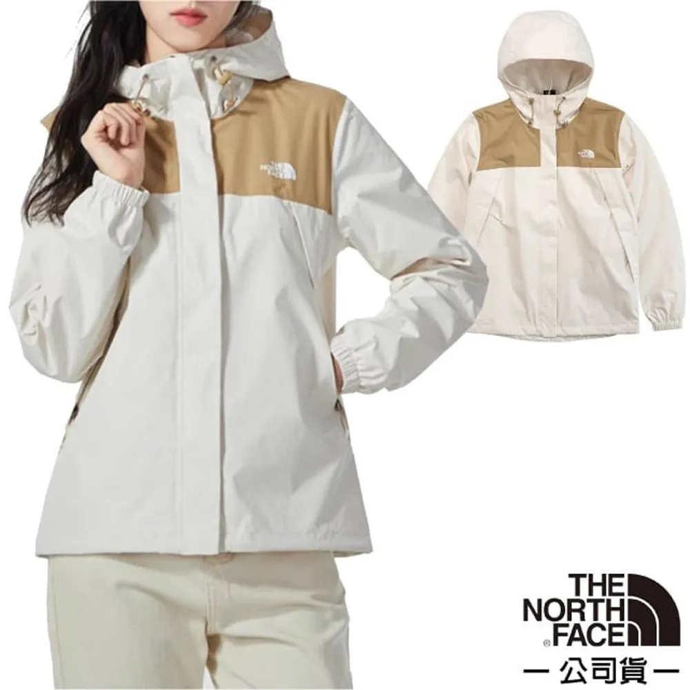 【The North Face】女 3效能 防水透氣防風耐磨連帽外套(亞洲版型) 5K2X-ROU 沙丘白 N 歷史價格詳細信息