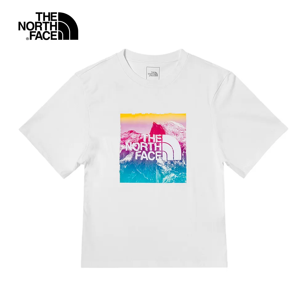 The North Face北面女款白色漸層LOGO印花短袖T恤｜7WERFN4 歷史價格詳細信息