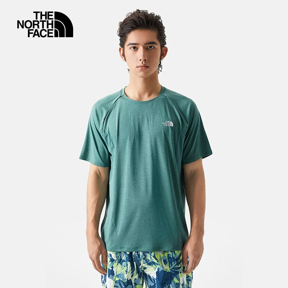 【The North Face 男 排汗透氣立領上衣《黑灰》】5372/吸濕排汗長袖T恤/半襟衫/運動衣/休閒/悠遊山水 歷史價格詳細信息