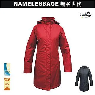 日本namelessage無名世代女款時尚羽絨背心(紅/淺卡)_192W502 歷史價格詳細信息