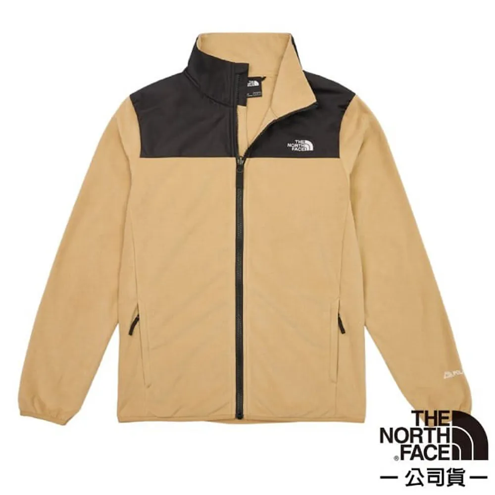 【The North Face】男 拼接舒適保暖立領抓絨外套/夾克.舒適立領/聚熱抓絨面料/83O9-KTI 硫黃色 歷史價格詳細信息
