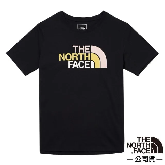 【The North Face】女 純棉品牌LOGO短袖T恤/純棉材質.圓領設計/休閒衫.運動上衣/ 88G8-QLI 米白色 歷史價格詳細信息