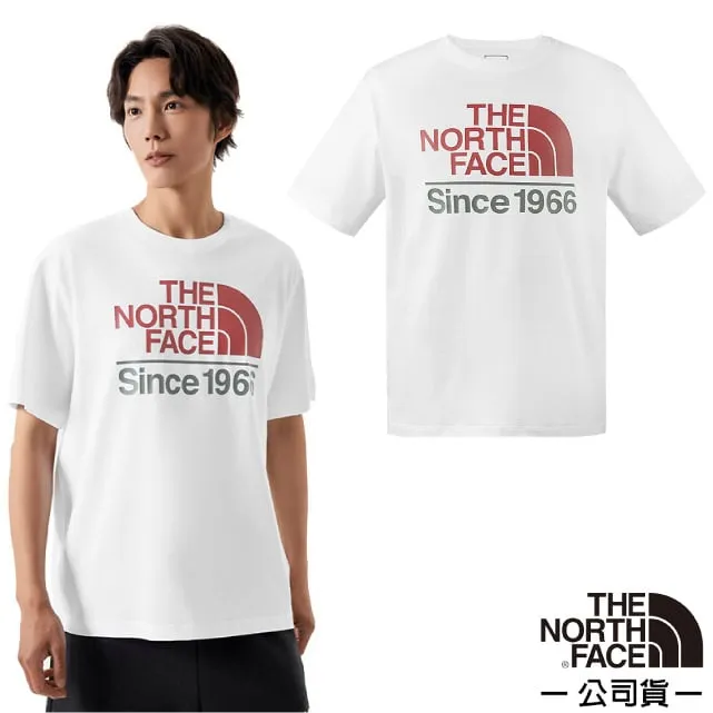 【The North Face】男 彈性透氣VaporWick短袖圓領T恤/大尺寸品牌標識/A9SW-AOM 灰白 歷史價格詳細信息