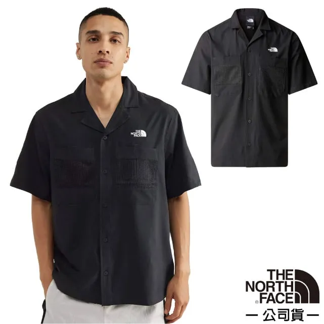 【The North Face】男 FLASHDRY 吸濕透氣排汗短袖襯衫.兩個胸袋.背部通風開口/83TP-JK3 宇宙黑 歷史價格詳細信息