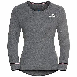 【瑞士 ODLO】ECO 銀離子保暖型 圓領上衣 女款 混鋼鐵灰 159101 10183 歷史價格詳細信息