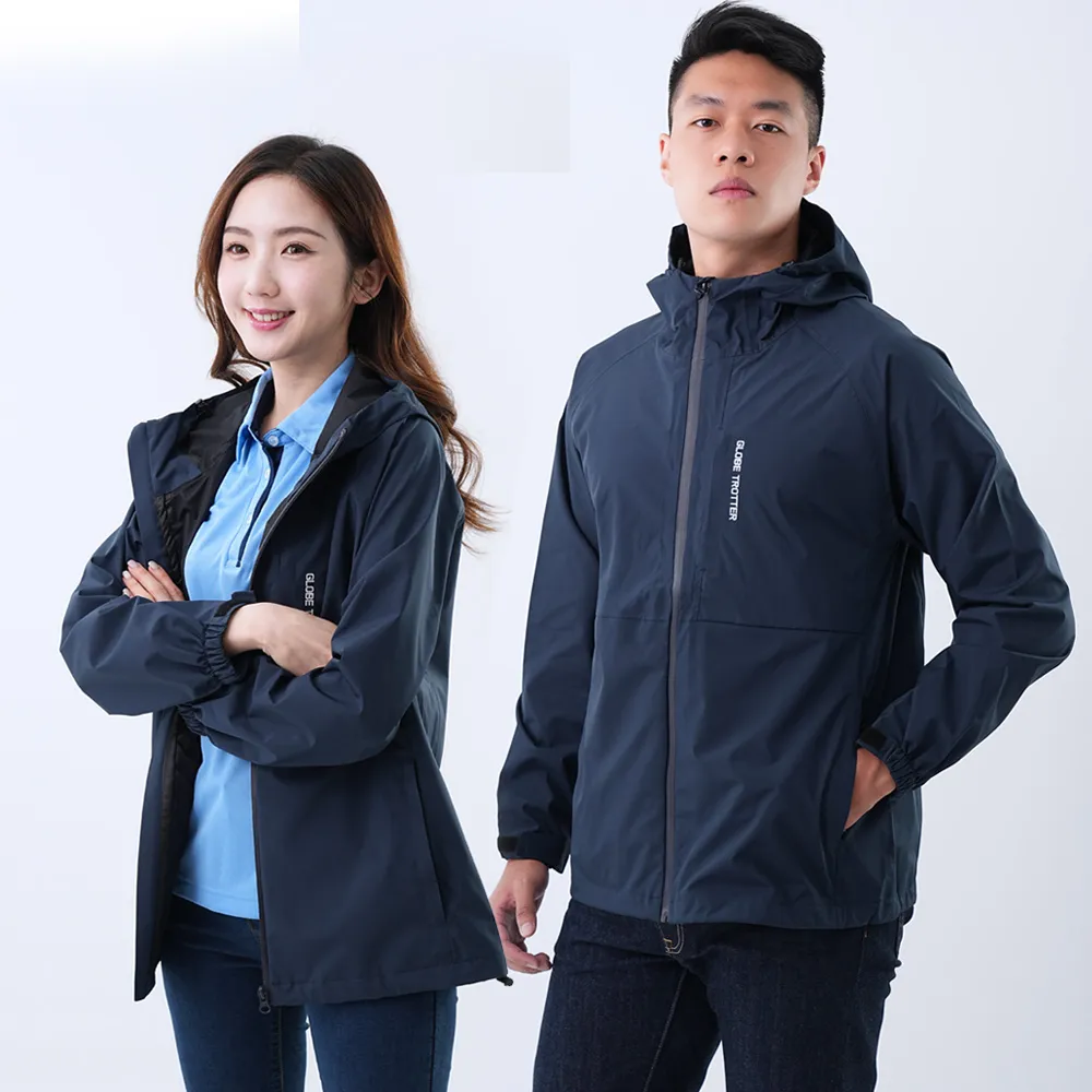 遊遍天下 中性款防水透氣防風防曬衝鋒機能連帽外套GJ13003石墨灰 歷史價格詳細信息