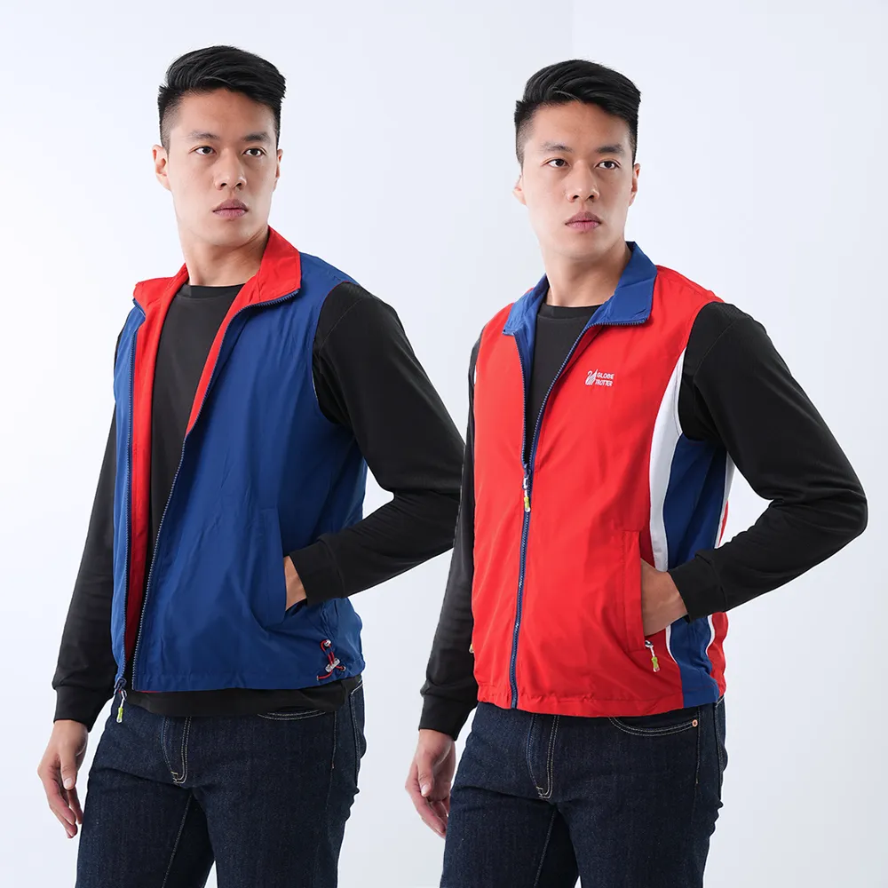 遊遍天下 中性款抗UV防風防潑水雙面穿背心GV10012寶藍 歷史價格詳細信息