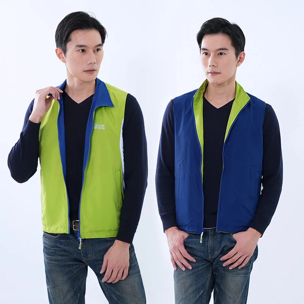 遊遍天下 中性款抗UV防風防潑水雙面穿背心GV10012寶藍 歷史價格詳細信息