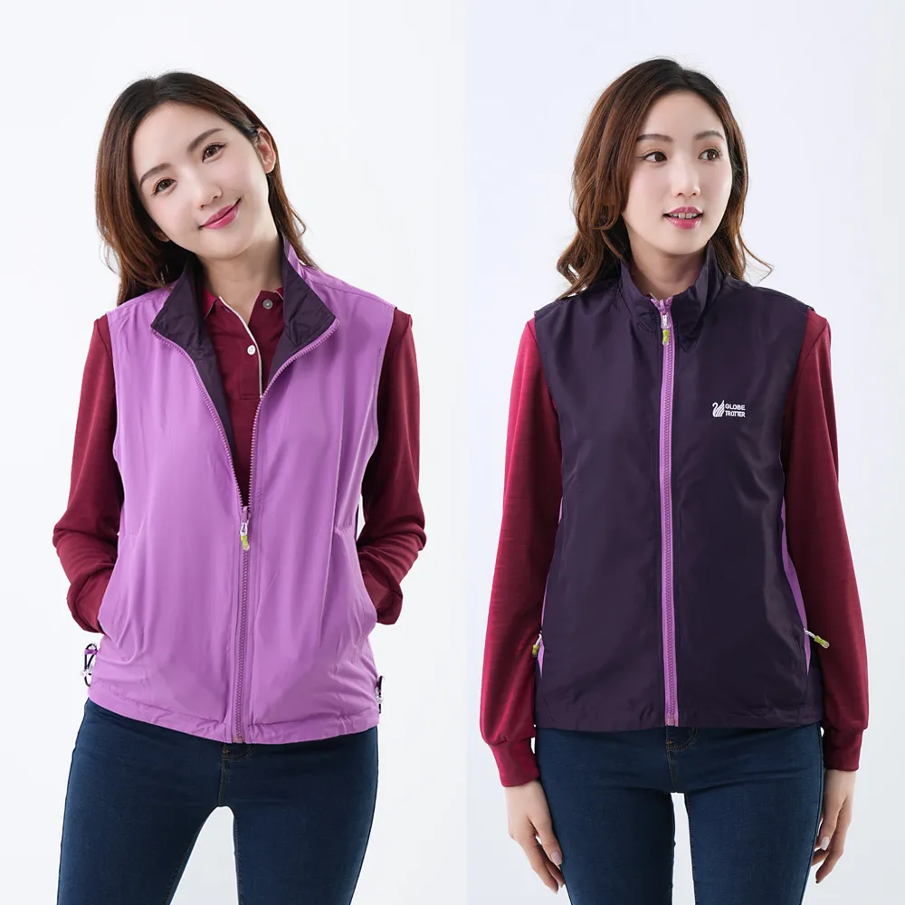 遊遍天下 中性款抗UV防風防潑水雙面穿背心GV10012寶藍 歷史價格詳細信息