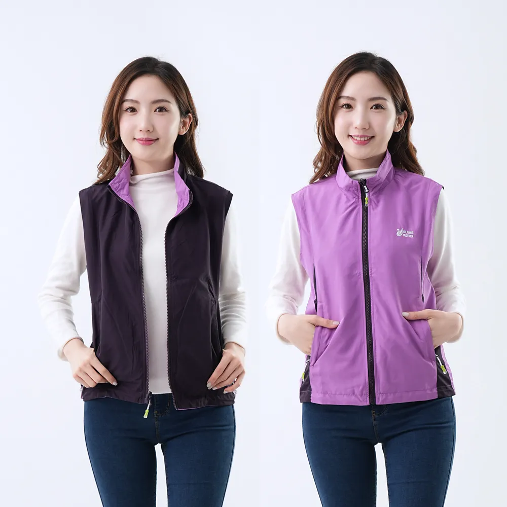 遊遍天下 中性款抗UV防風防潑水雙面穿背心GV10012寶藍 歷史價格詳細信息