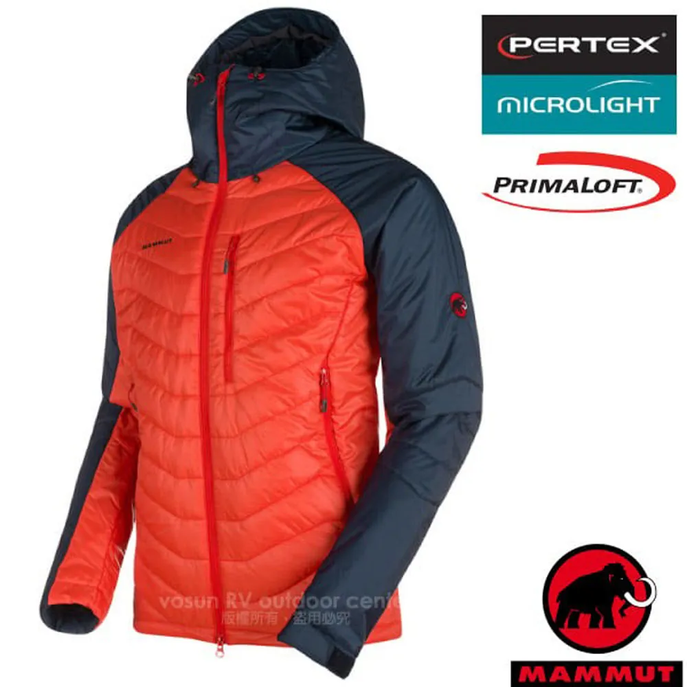 【瑞士 MAMMUT 長毛象】男款 防風防潑水透氣高機能連帽羽絨外套/1010-19690-5868 獵戶藍 歷史價格詳細信息