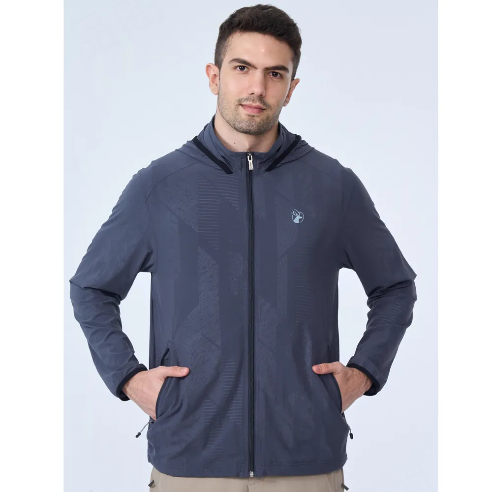 【WILDLAND荒野】男彈性仿棉感易去汙壓花外套幻影灰色 歷史價格詳細信息