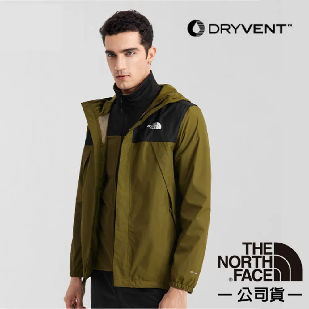 【美國 The North Face】男ANTORA 防水排濕耐磨登山健行連帽外套/7QOH-JK3 黑 N 歷史價格詳細信息
