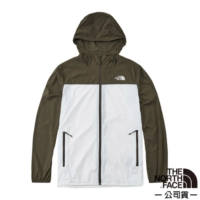 【美國 The North Face】男 可調式輕薄防曬透氣排汗連帽外套(亞洲版型)/4U8X-QK4 白/棕 歷史價格詳細信息