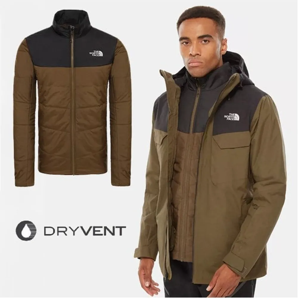 【美國 The North Face】男 防風防水透氣耐磨連帽兩件式外套.夾克/風雨衣/3V9B 黑 N 歷史價格詳細信息