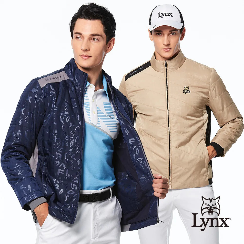 【Lynx Golf】男款防風防潑水鋪棉保暖緹織配布剪裁後背印花設計長袖可拆式連帽外套(二色) 歷史價格詳細信息