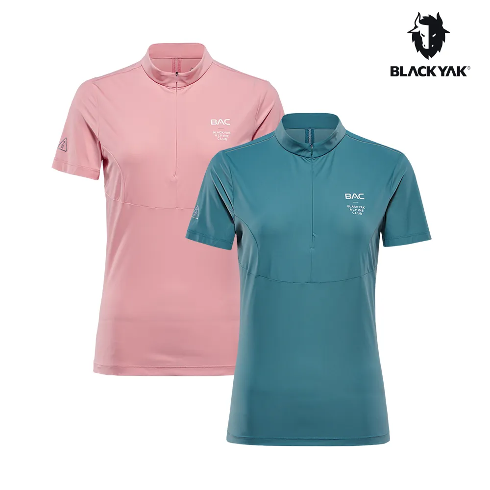 【BLACKYAK】女 PERITO ICE短袖半開襟(珊瑚紅/灰綠)-涼感吸濕排汗|BYCB1WC803 歷史價格詳細信息