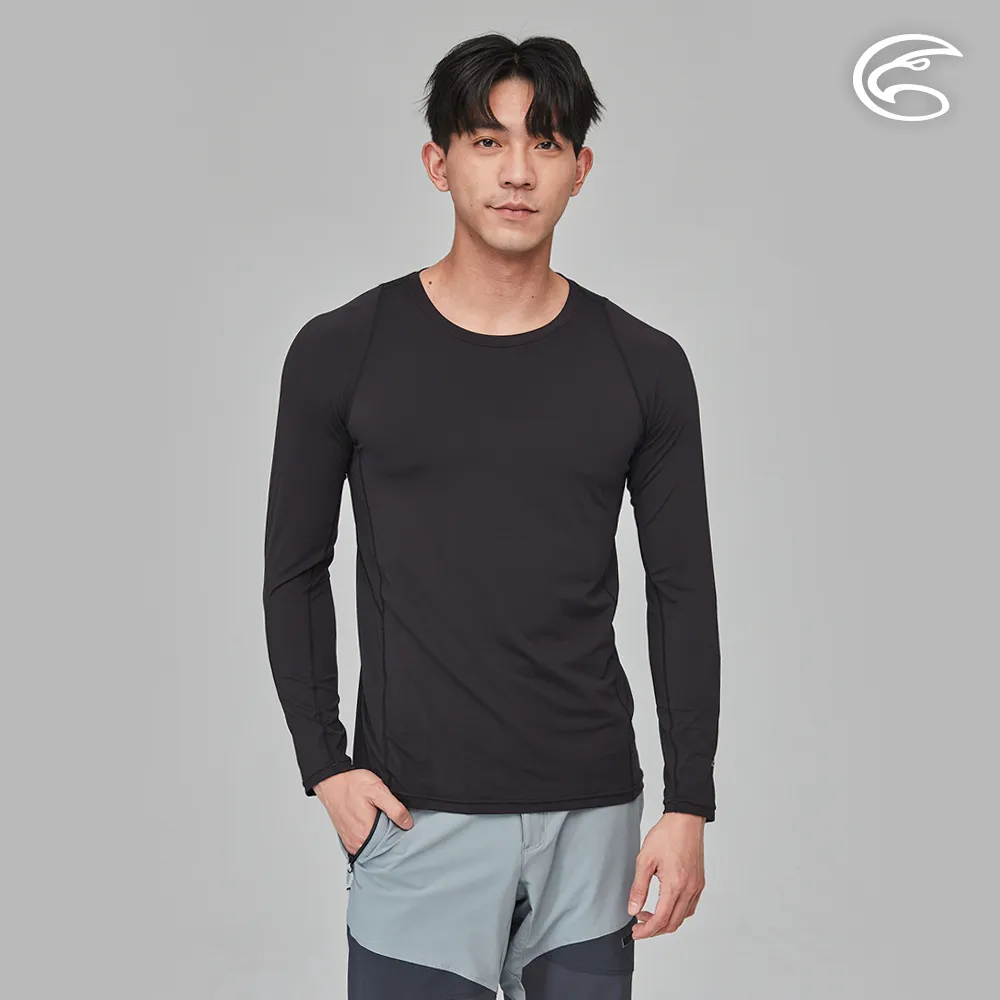 ADISI 男Tactel Pro長袖快乾排汗圓領上衣AL2391059 (S-2XL) 黑色｜防曬 抗UV 彈性 輕量 歷史價格詳細信息