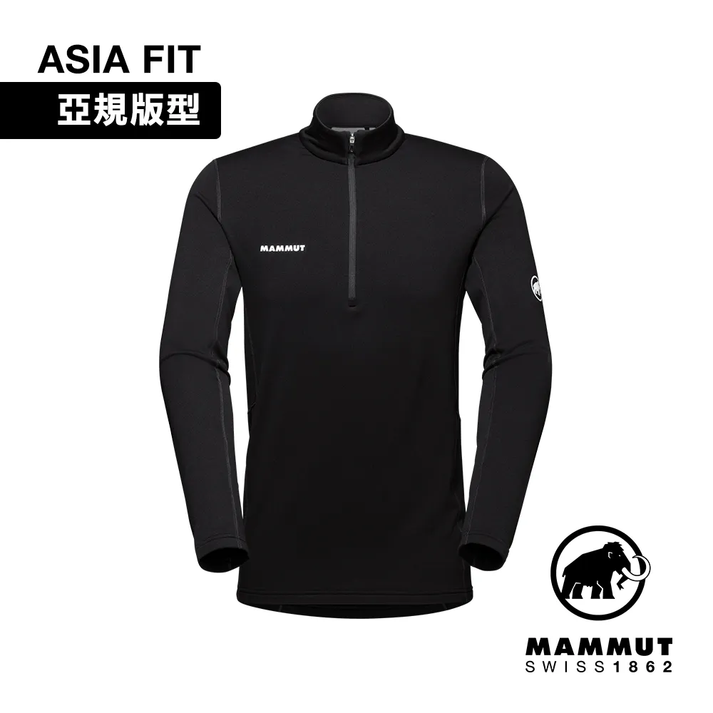 【MAMMUT 長毛象】男 Aenergy ML Half Zip Pull 半門襟彈性長袖排汗衣_1016-01120-0001 黑 歷史價格詳細信息