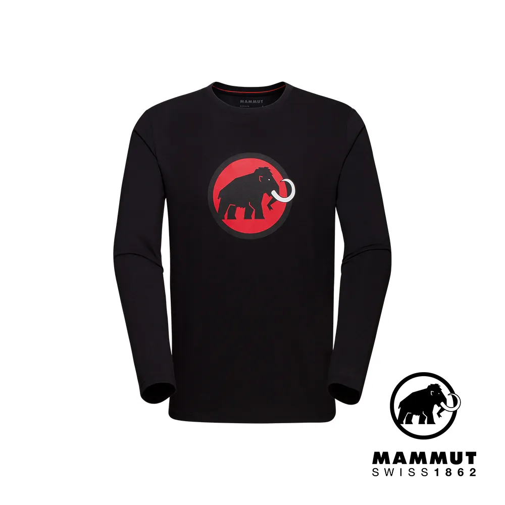 【MAMMUT 長毛象 男 Classic LS 經典LOGO長袖T恤《黑/辛辣紅》】1016-00871/薄長袖 歷史價格詳細信息