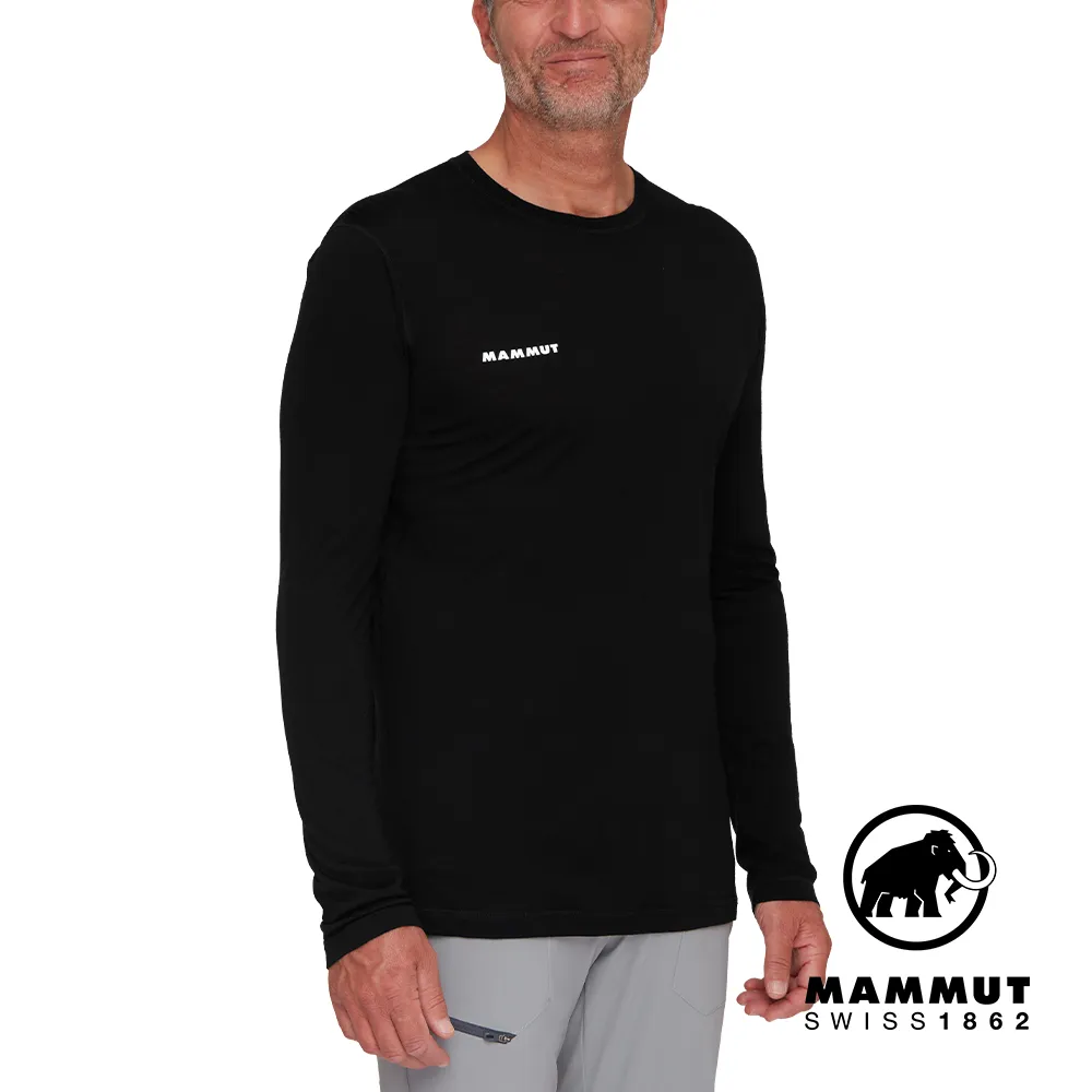 【MAMMUT 長毛象】男 Tree Wool AF 美麗諾羊毛輕量保暖長袖圓領T恤/1016-01720-0001 黑 歷史價格詳細信息