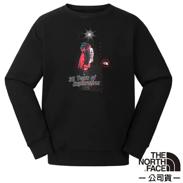 【The North Face】男 吸濕透氣純棉長袖圓領T恤.休閒套頭衫.運動上衣/大尺寸品牌標識/8AT8-FN4 白 歷史價格詳細信息