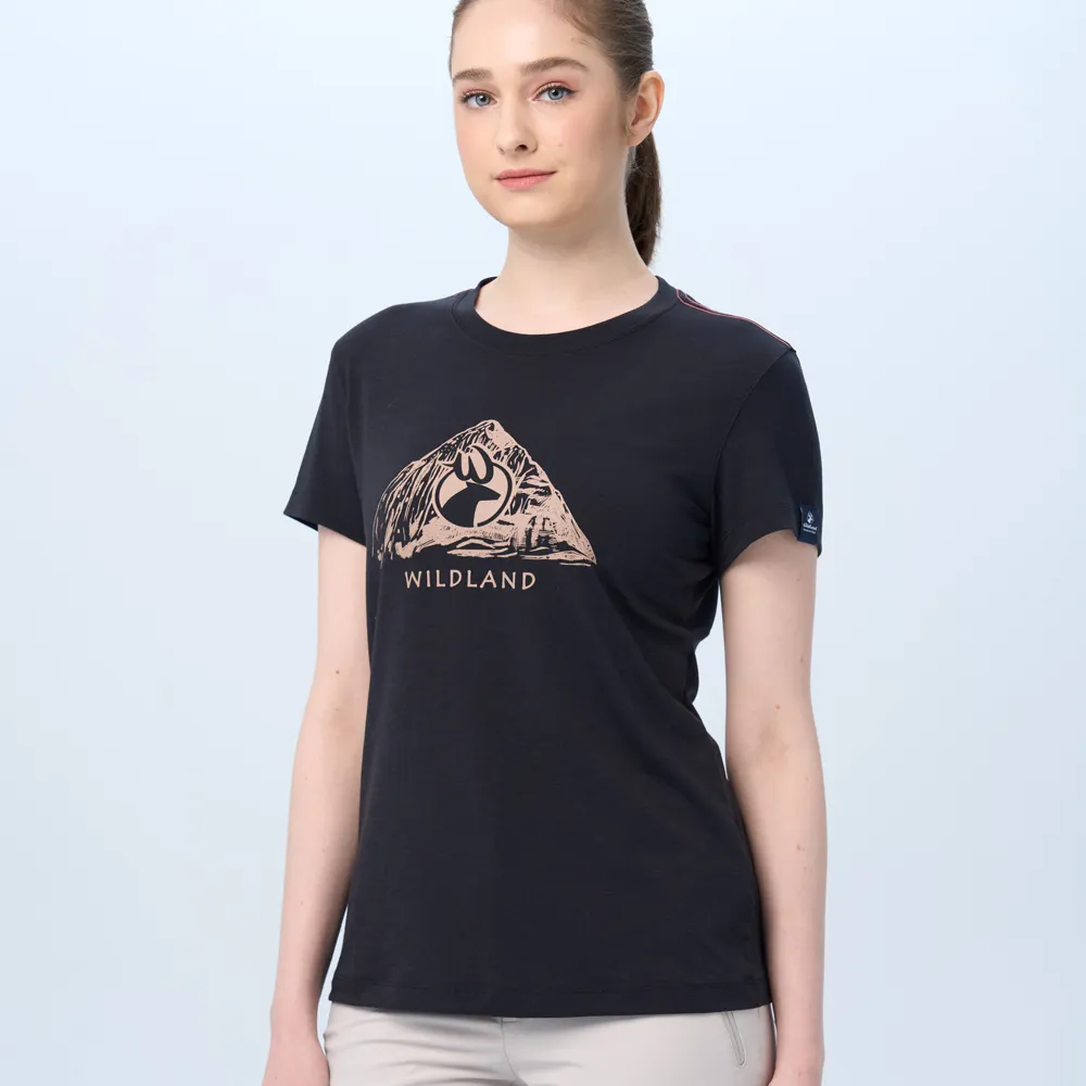 【WILDLAND荒野】男經典鹿頭圓領上衣黑色 歷史價格詳細信息