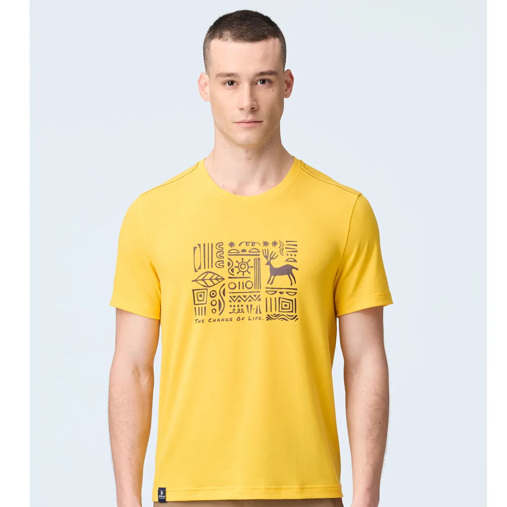 【荒野 WildLand】男 瀰漫部落戶外機能T恤.機能短袖圓領衫.吸濕快乾.基本版型/0B21610-175 秀姑藍山 歷史價格詳細信息