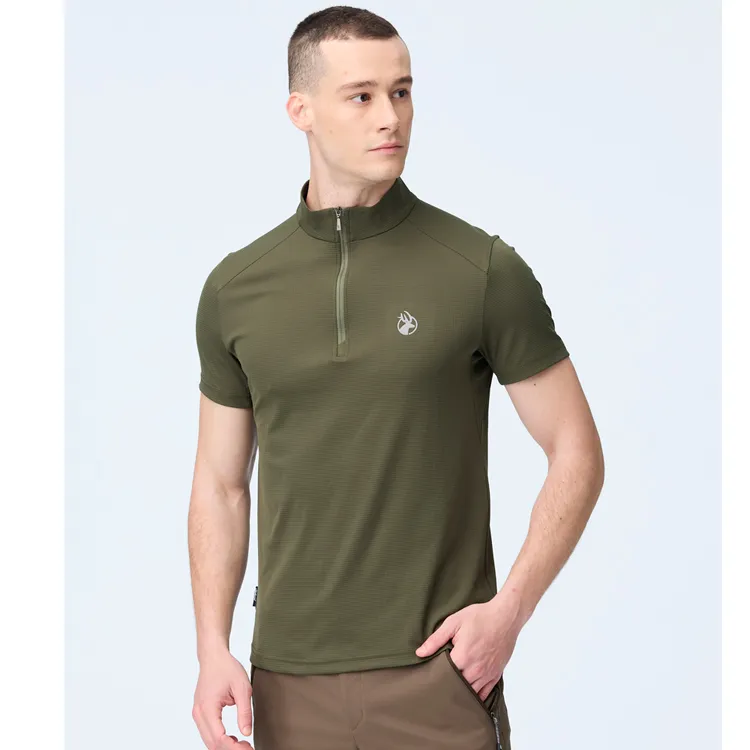 【WILDLAND荒野】男綠色環保抗UV彈性開襟短袖衣忘憂森林 歷史價格詳細信息