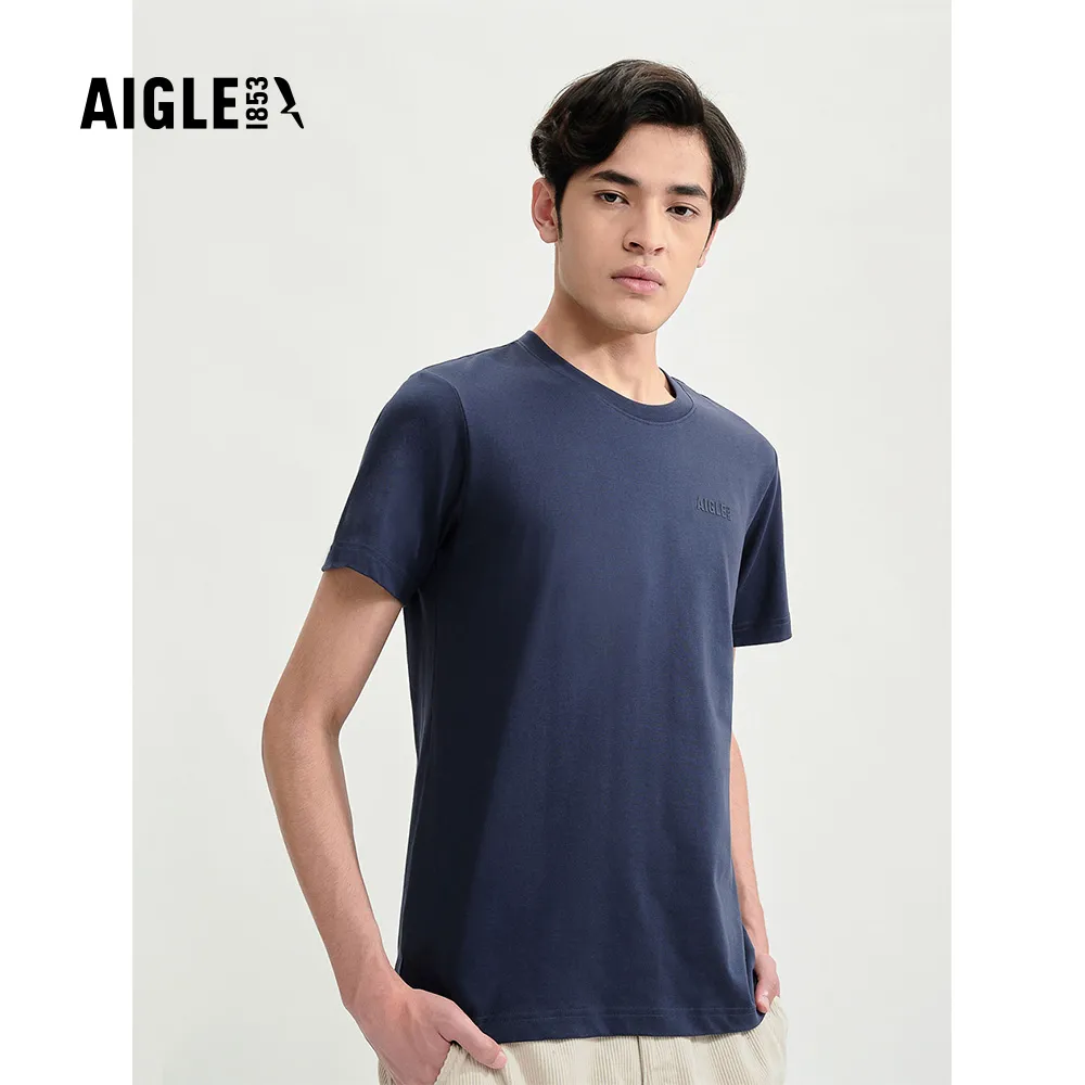 AIGLE 男 快乾抗菌短袖T恤(AG-2A127A057)-深藍 歷史價格詳細信息
