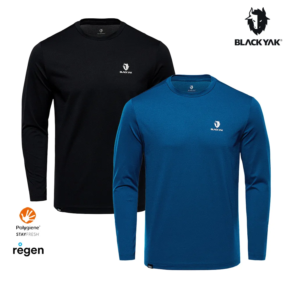 【BLACKYAK】女 圓領長袖上衣(海軍藍/麻花灰)-秋冬|運動上衣 登山 機能服 運動服|BYAB2WC704 歷史價格詳細信息