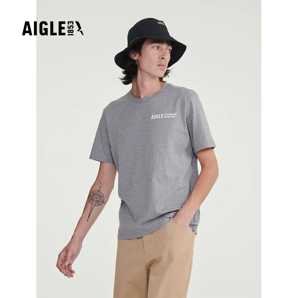 AIGLE 男 有機棉短袖T恤(AG-FAD32A130)-白色 歷史價格詳細信息