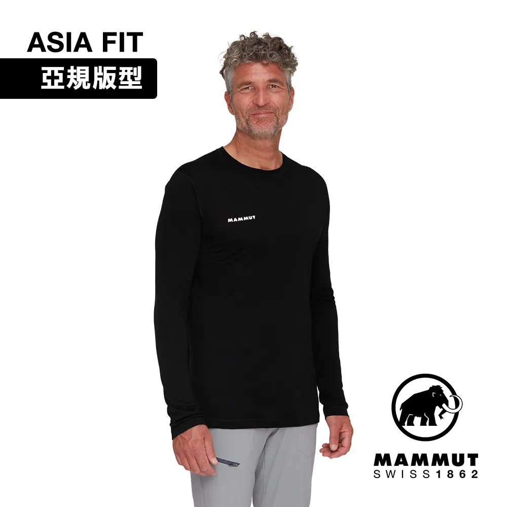 【MAMMUT 長毛象】男 Tree Wool AF 美麗諾羊毛輕量保暖長袖圓領T恤/1016-01720-0001 黑 歷史價格詳細信息
