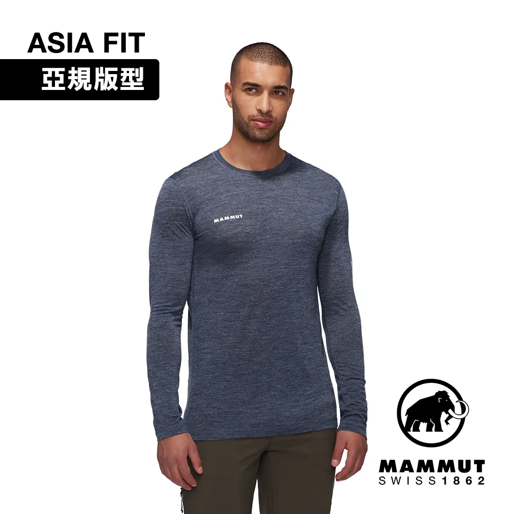 【MAMMUT 長毛象】男 Tree Wool AF 美麗諾羊毛輕量保暖長袖圓領T恤/1016-01720-0001 黑 歷史價格詳細信息