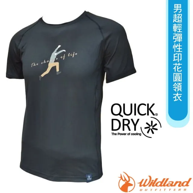 【WILDLAND荒野】女超輕印花吸排圓領機能衣黑色 歷史價格詳細信息