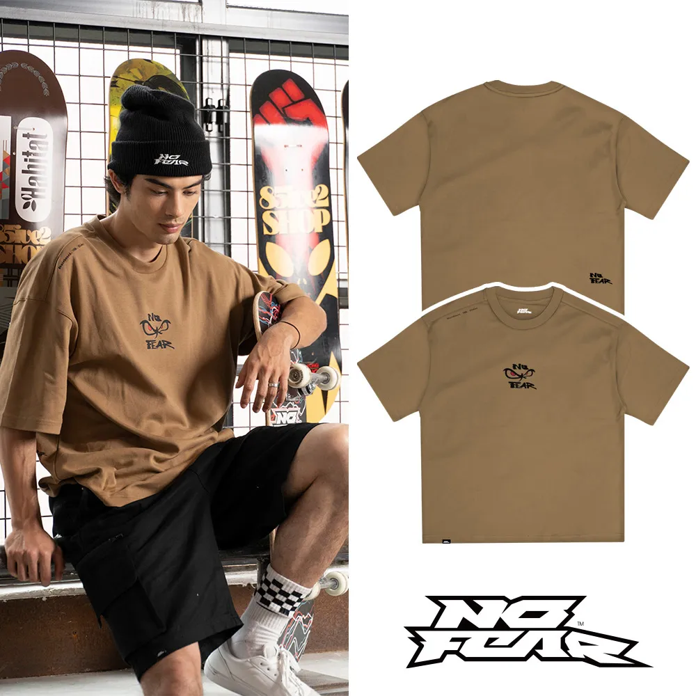 NO FEAR LIBER系列-圓領LOGO短袖T恤-黃色 NF010 歷史價格詳細信息