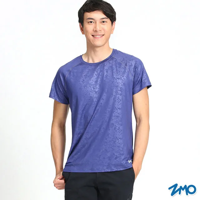 ZMO 男運動壓光短袖衫TN477 - 寶藍 歷史價格詳細信息