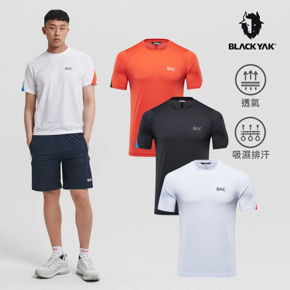 【BLACKYAK】男 BAC GWANAK吸排短袖上衣 (橘紅/白色/黑色) 透氣 T恤 短袖 上衣 | 歷史價格詳細信息