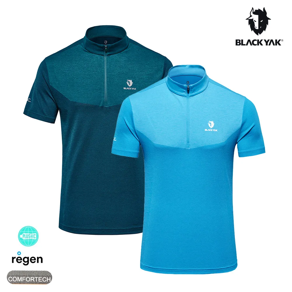 【BLACKYAK】男 COMFORTECH ECO短袖半開襟(水藍/藍綠)-吸濕快乾|BYDB1MC802 價格比較,價格查詢,歷史價格詳細信息