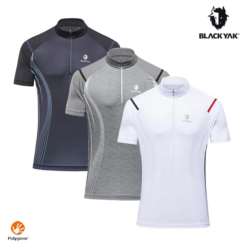 【BLACKYAK】男 SIGNATURE CREVA短袖半開襟(白色/麻花碳灰/黑色)-吸濕排汗 銀離子抗菌|BYDB1MC805 價格比較,價格查詢,歷史價格詳細信息