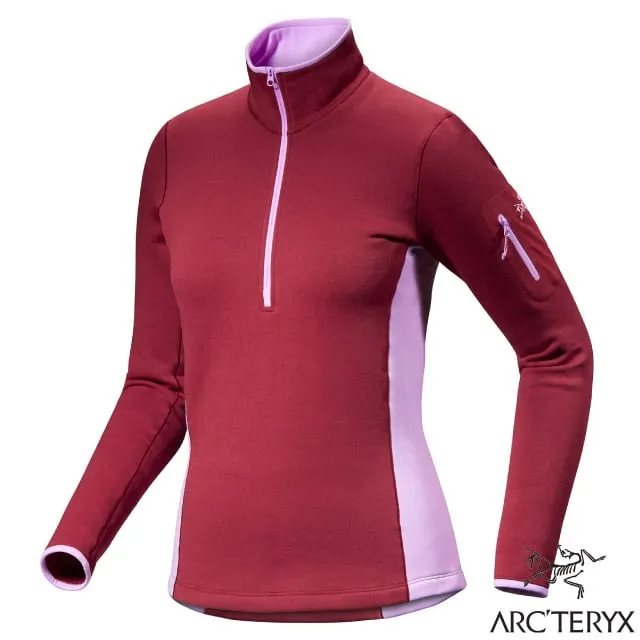 【ARCTERYX 始祖鳥】女 Rho 彈性透氣登山健行保暖連帽套頭衫.中層衣.帽T/面罩式兜帽/X000007326 黑 歷史價格詳細信息