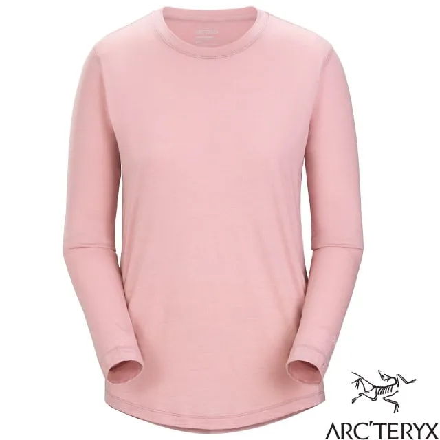 【ARCTERYX 始祖鳥】女 Lana 羊毛長袖圓領快乾上衣.防曬+吸濕排汗+抗臭_X000007434-30800 黑 歷史價格詳細信息