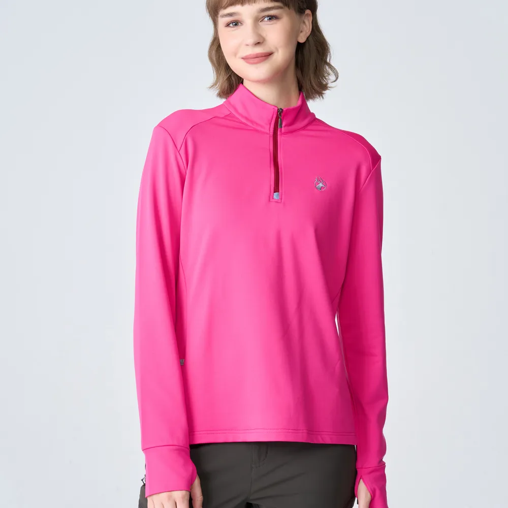 【WILDLAND荒野】男彈性斜紋拉鍊保暖機能衣普魯士藍色 歷史價格詳細信息