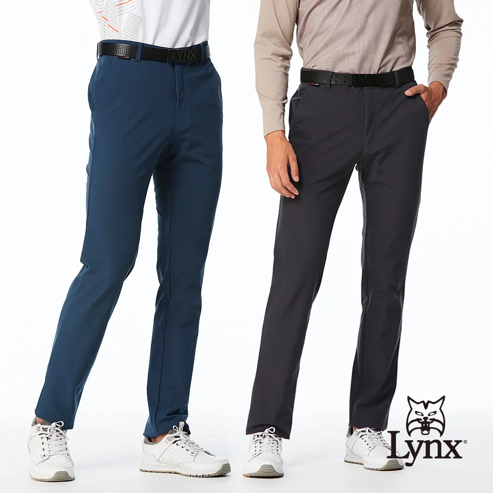 【Lynx Golf】男款日本進口布料彈性舒適腰頭造型拉鍊口袋平口休閒長褲(二色) 歷史價格詳細信息